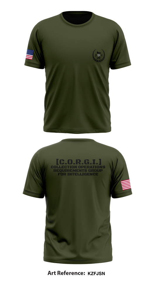 Collection Operations Requirements Group for Intelligence [C.O.R.G.I.] Store 1 Core Men's SS Performance Tee - KZfJsN