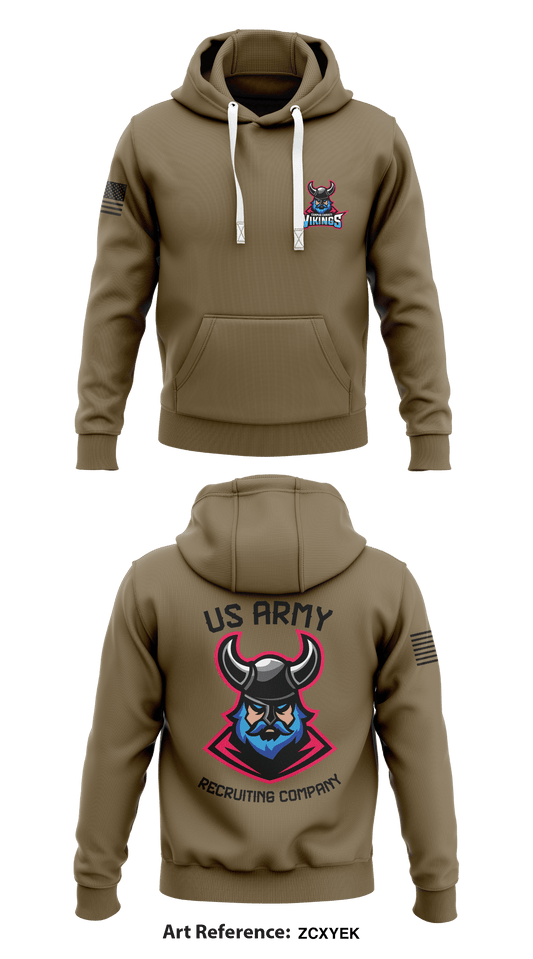 CORPUS CHRISTI US ARMY RECRUITING COMPANY Store 1 Core Men's Hooded Performance Sweatshirt - zcxYek