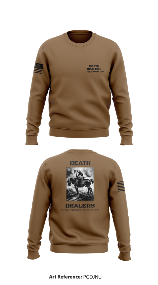 C Trp 2-106th Cav Core Men's Crewneck Performance Sweatshirt - PGdJnU