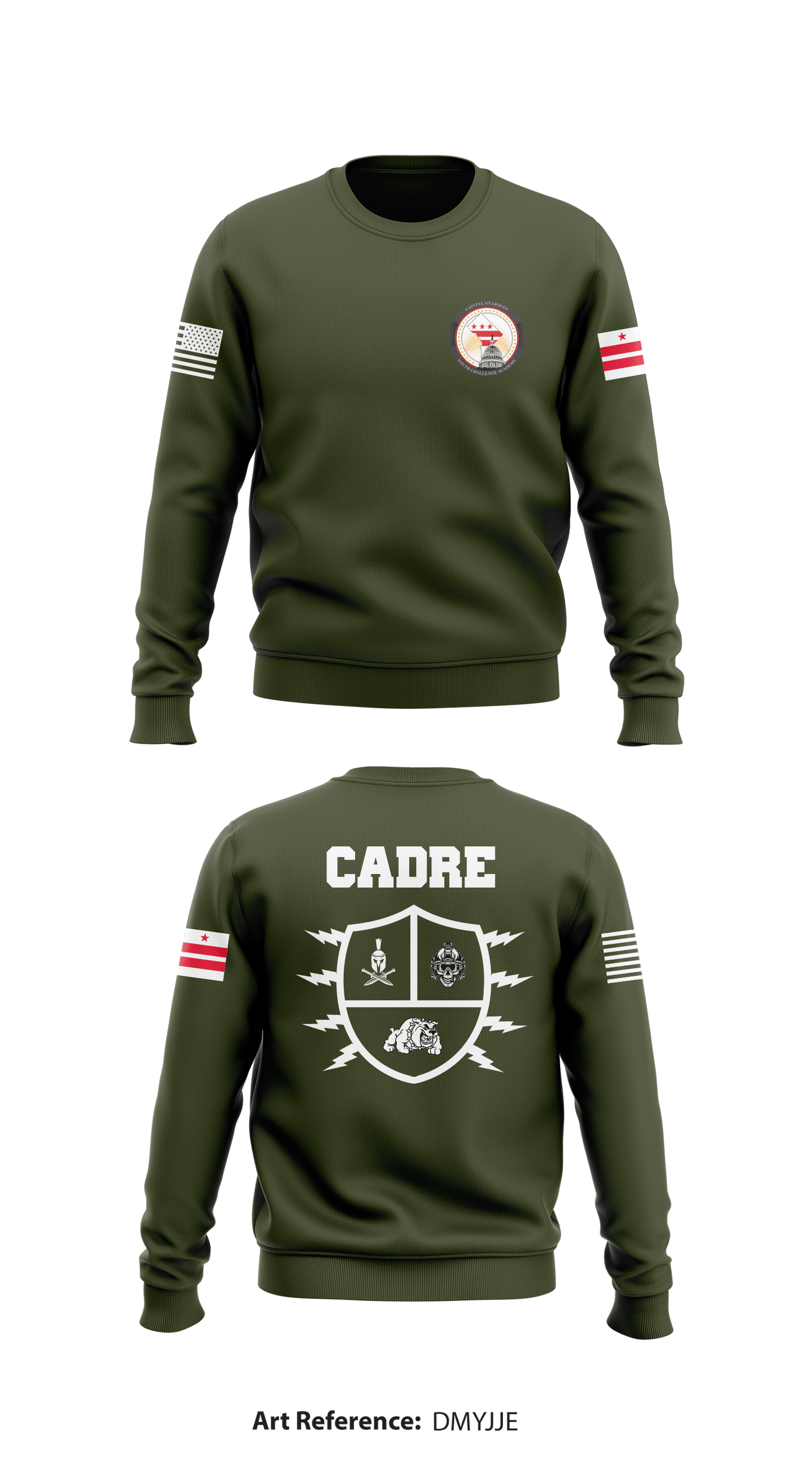 Capital Guardián Youth Challenge Academy Store 1 Core Men's Crewneck Performance Sweatshirt - dMYjJE