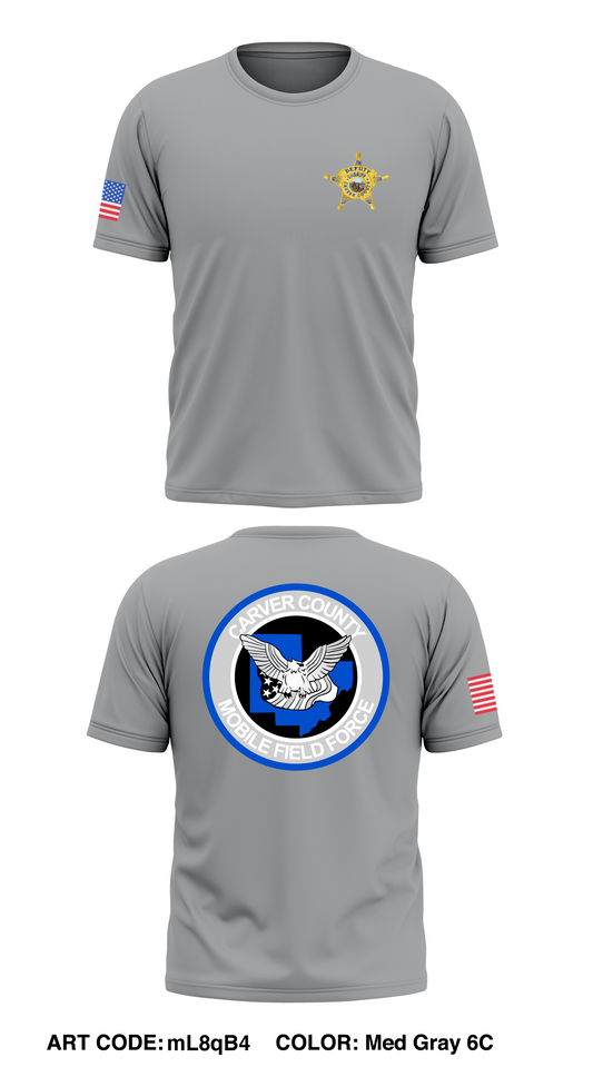Carver County Mobile Field Force Store 1 Core Men's SS Performance Tee - mL8qB4