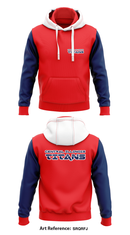 Central Illinois Titans Store 1 Core Men's Hooded Performance Sweatshirt - srqRfJ