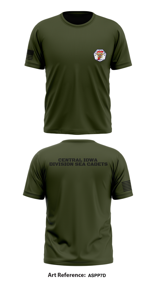 Central Iowa Division Sea Cadets Store 1 Core Men's SS Performance Tee - AsPP7D