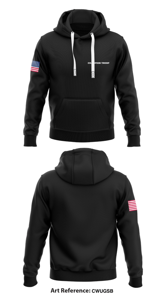 Champion Troop  Core Men's Hooded Performance Sweatshirt - CwugSB