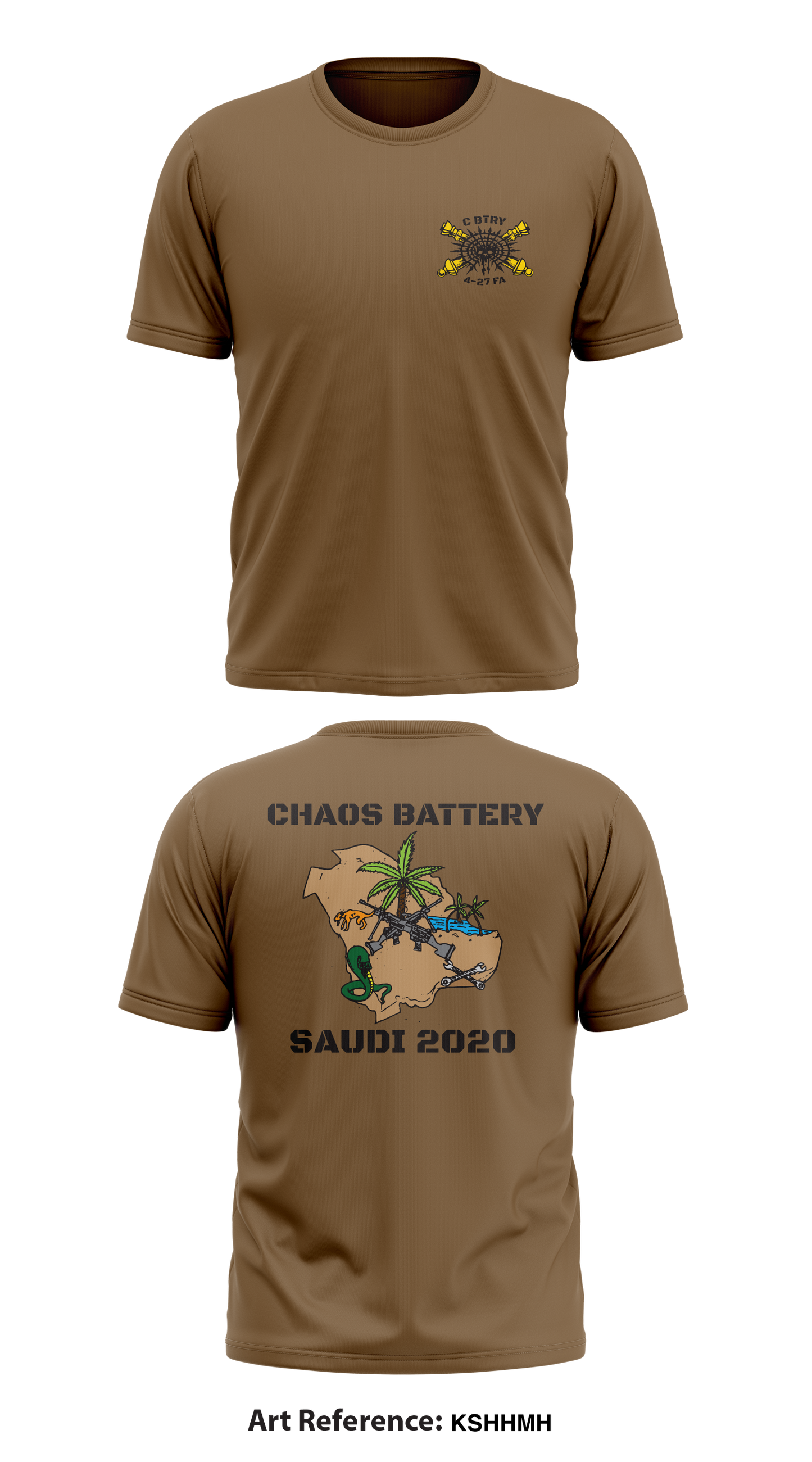 Chaos Battery, 4-27 FA, 2/1 AD Store 1 Core Men's SS Performance Tee - ksHhmh