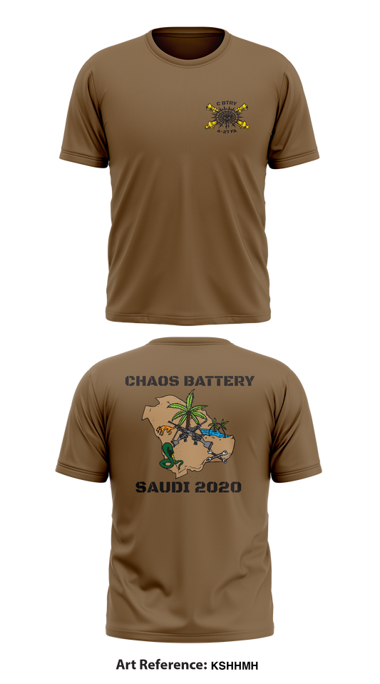 Chaos Battery, 4-27 FA, 2/1 AD Store 1 Core Men's SS Performance Tee - ksHhmh