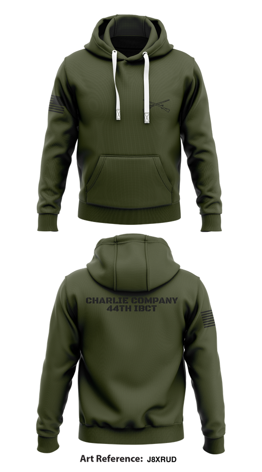 Charlie company 44th IBCT Store 1  Core Men's Hooded Performance Sweatshirt - J8xrud