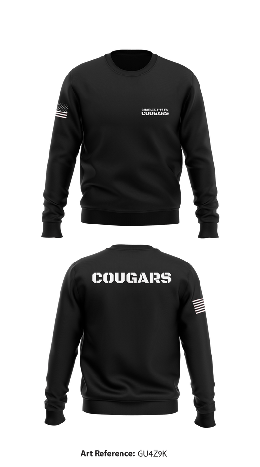 Charlie 1-17 FA Cougars Store 1 Core Men's Crewneck Performance Sweatshirt - gu4z9K