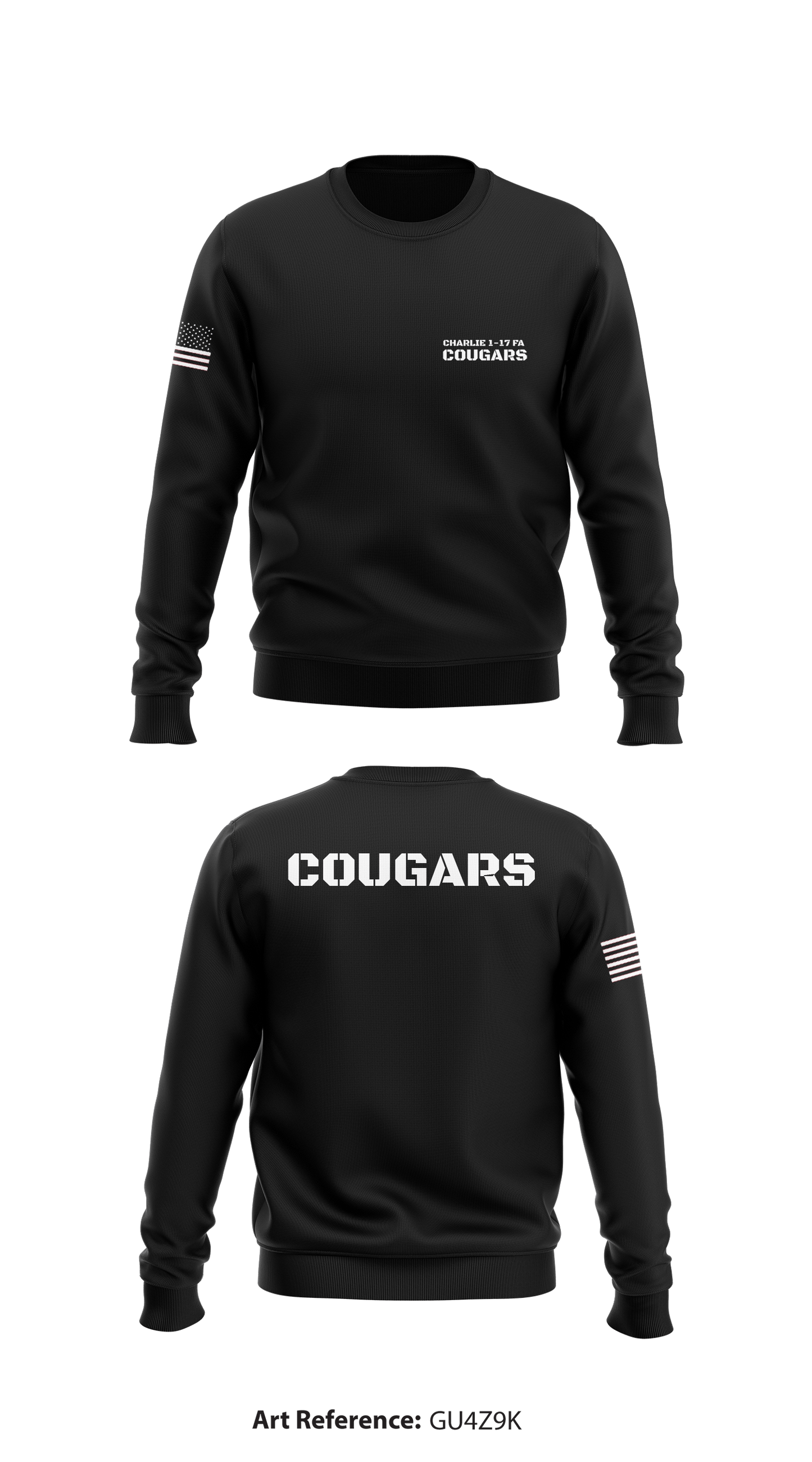 Charlie 1-17 FA Cougars Store 1 Core Men's Crewneck Performance Sweatshirt - gu4z9K