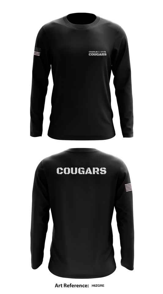Charlie 1-17 FA Cougars Store 1 Core Men's LS Performance Tee - h6ZGre