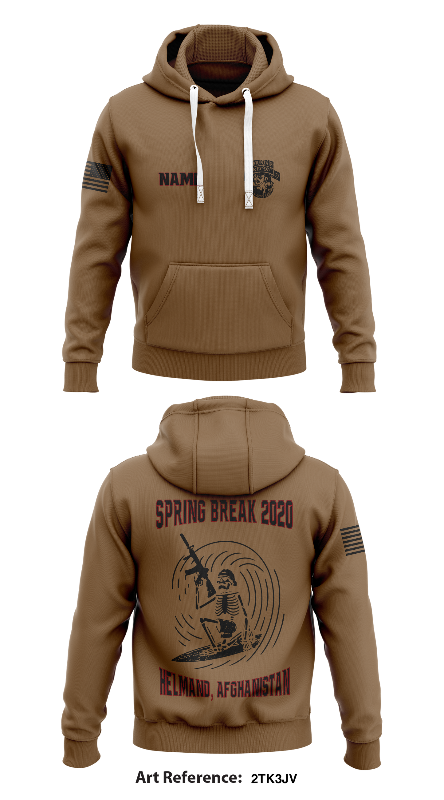 Custom Charlie Troop, 3-71 CAV Store 1  Core Men's Hooded Performance Sweatshirt - 2tk3JV