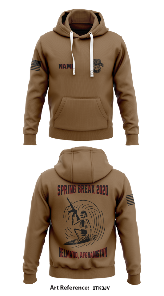 Custom Charlie Troop, 3-71 CAV Store 1  Core Men's Hooded Performance Sweatshirt - 2tk3JV