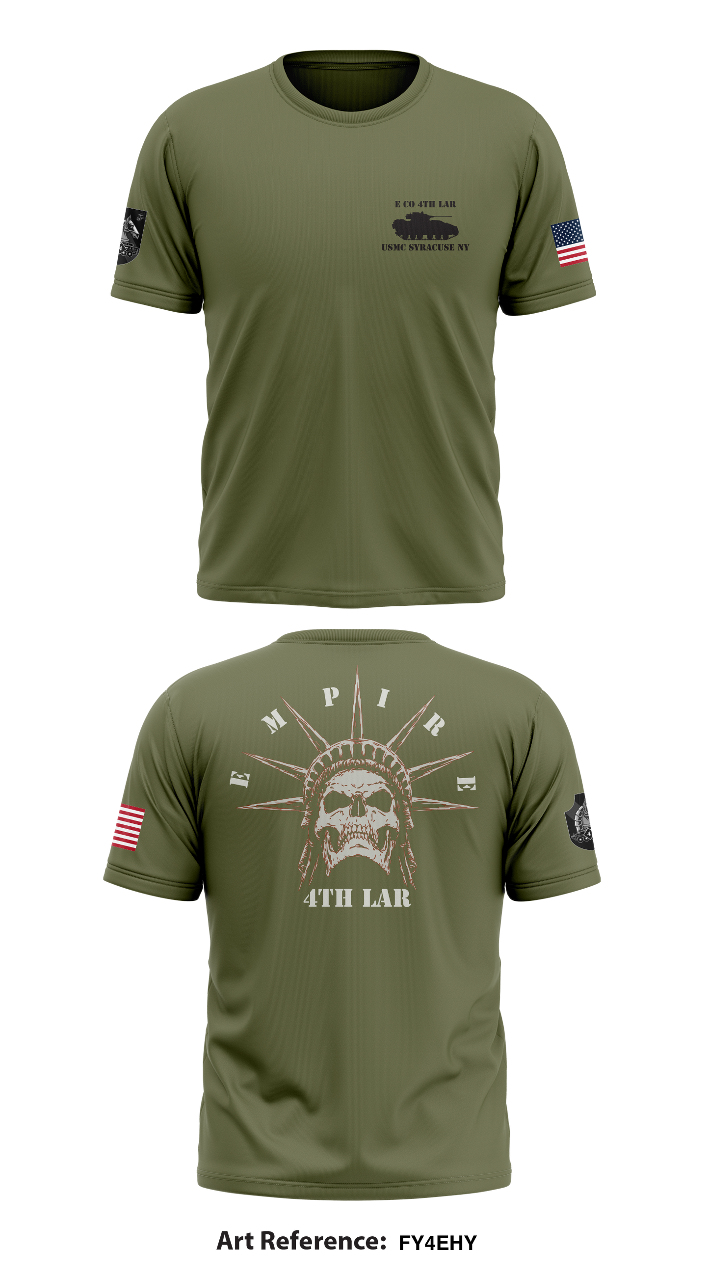 Co E 4th LAR Bn. Core Men's SS Performance Tee - fy4ehy