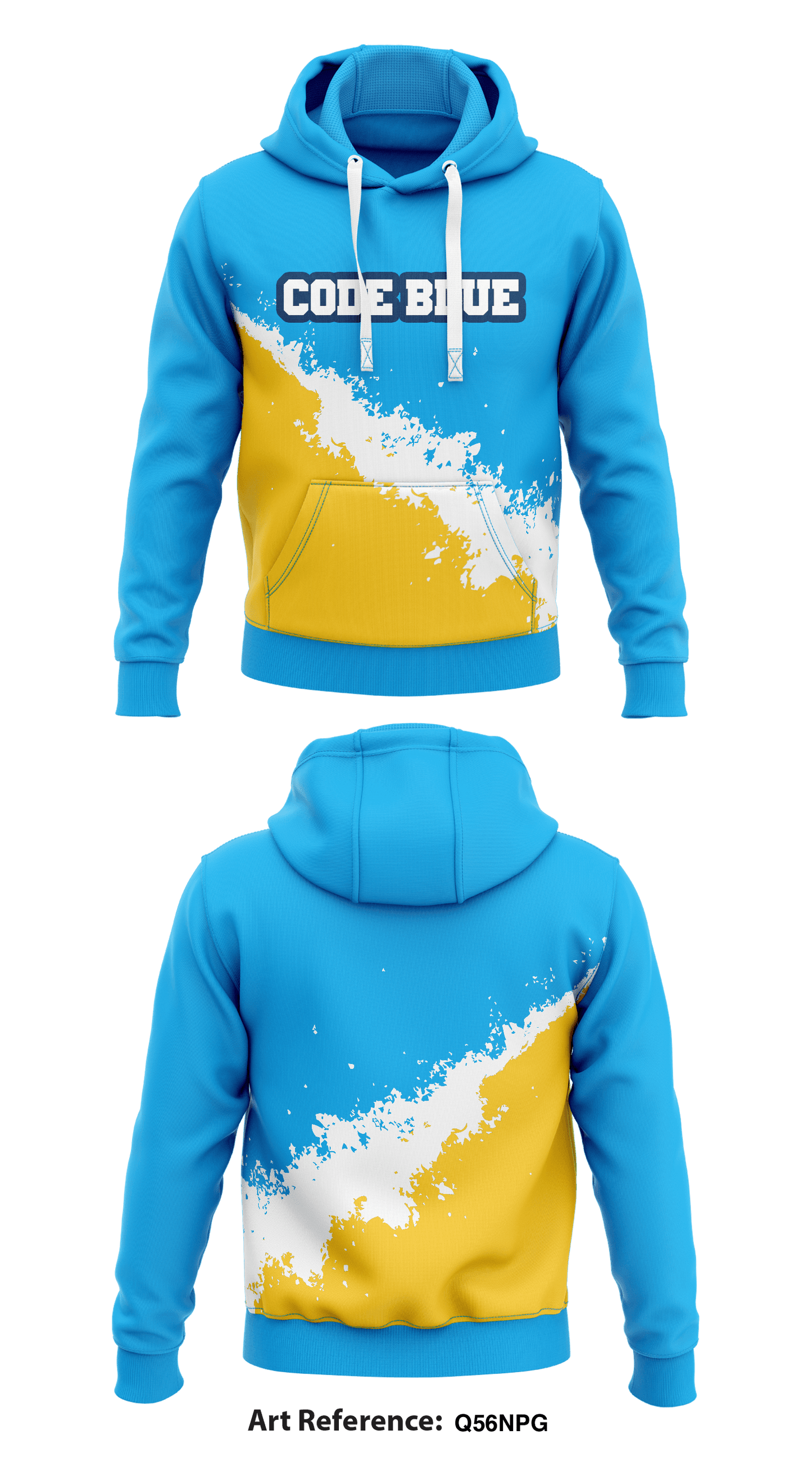 Code Blue Store 1 Core Men's Hooded Performance Sweatshirt - q56NPG