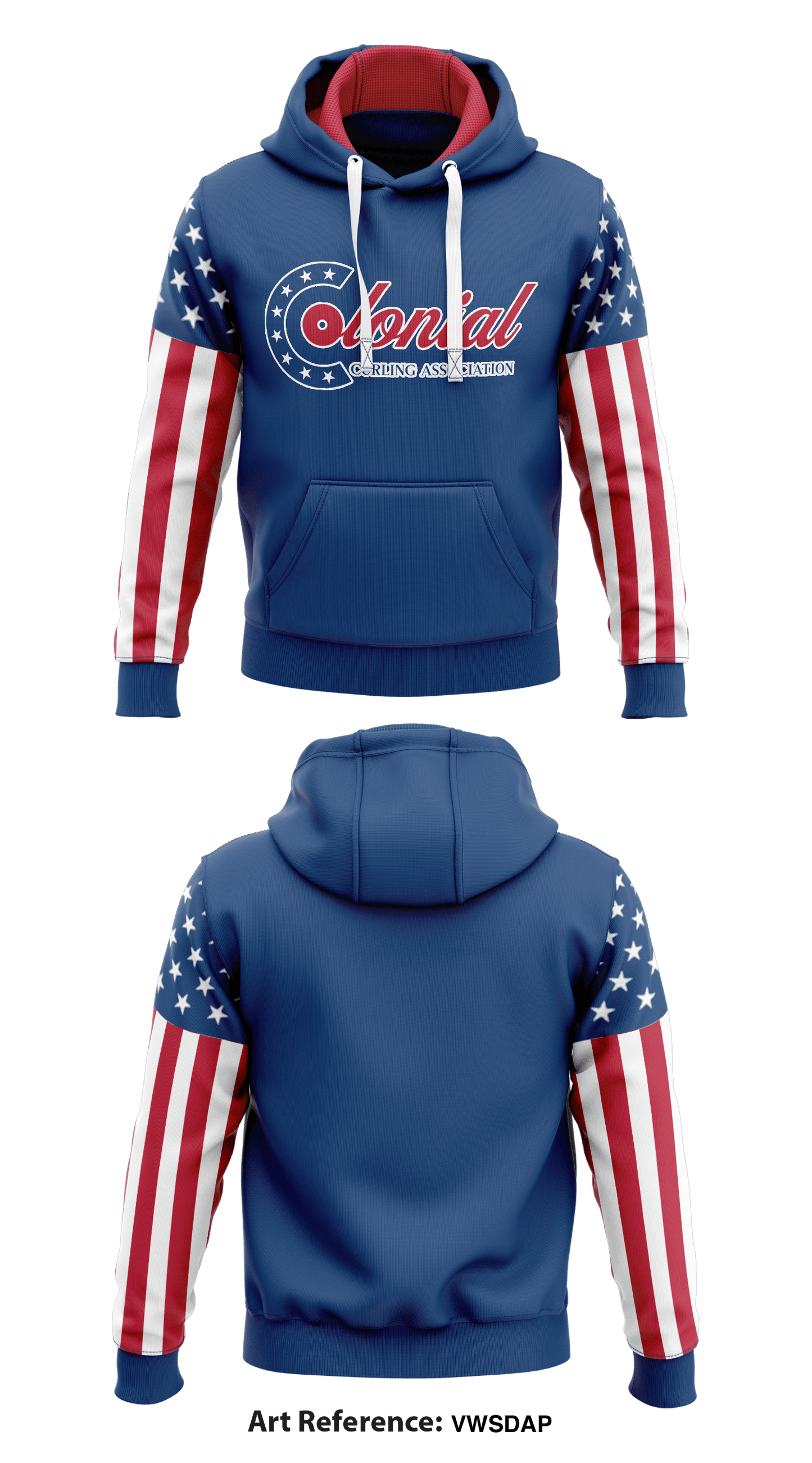 Colonial Curling Association Store 1  Core Men's Hooded Performance Sweatshirt - VwSDAP