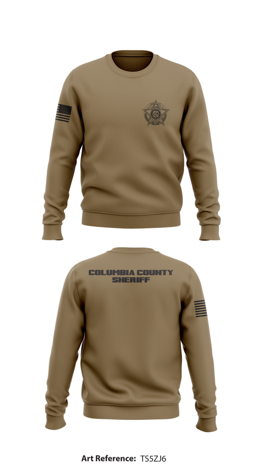 Columbia County Sheriff Store 1 Core Men's Crewneck Performance Sweatshirt - TS5Zj6