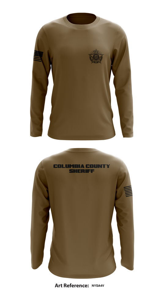 Columbia County Sheriff Store 1 Core Men's LS Performance Tee - NySa4V