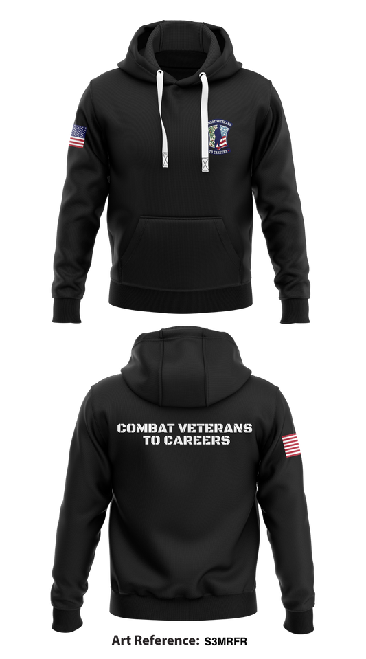 Combat Veterans to Careers Store 1 Core Men's Hooded Performance Sweatshirt - S3MrFR