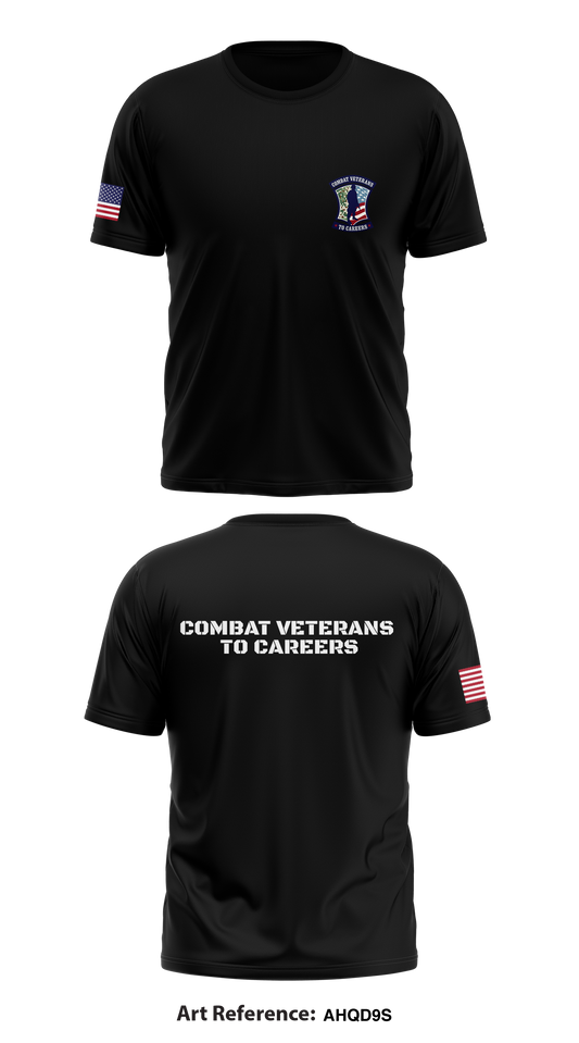 Combat Veterans to Careers Store 1 Core Men's SS Performance Tee - AHqd9s