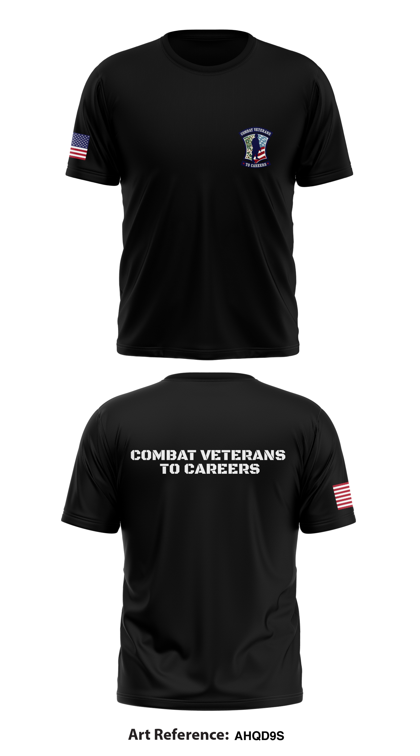 Combat Veterans to Careers Store 1 Core Men's SS Performance Tee - AHqd9s