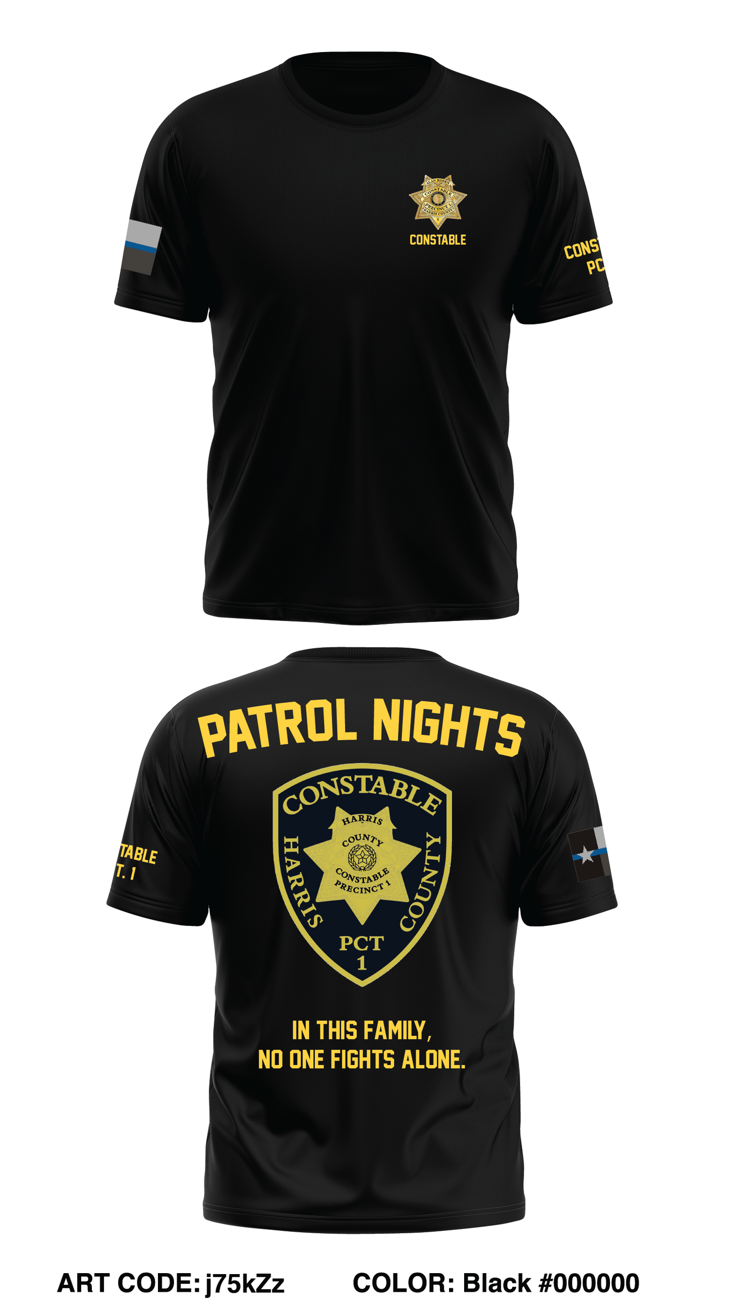 Constables Night Shift Store 1 Core Men's SS Performance Tee - j75kZz