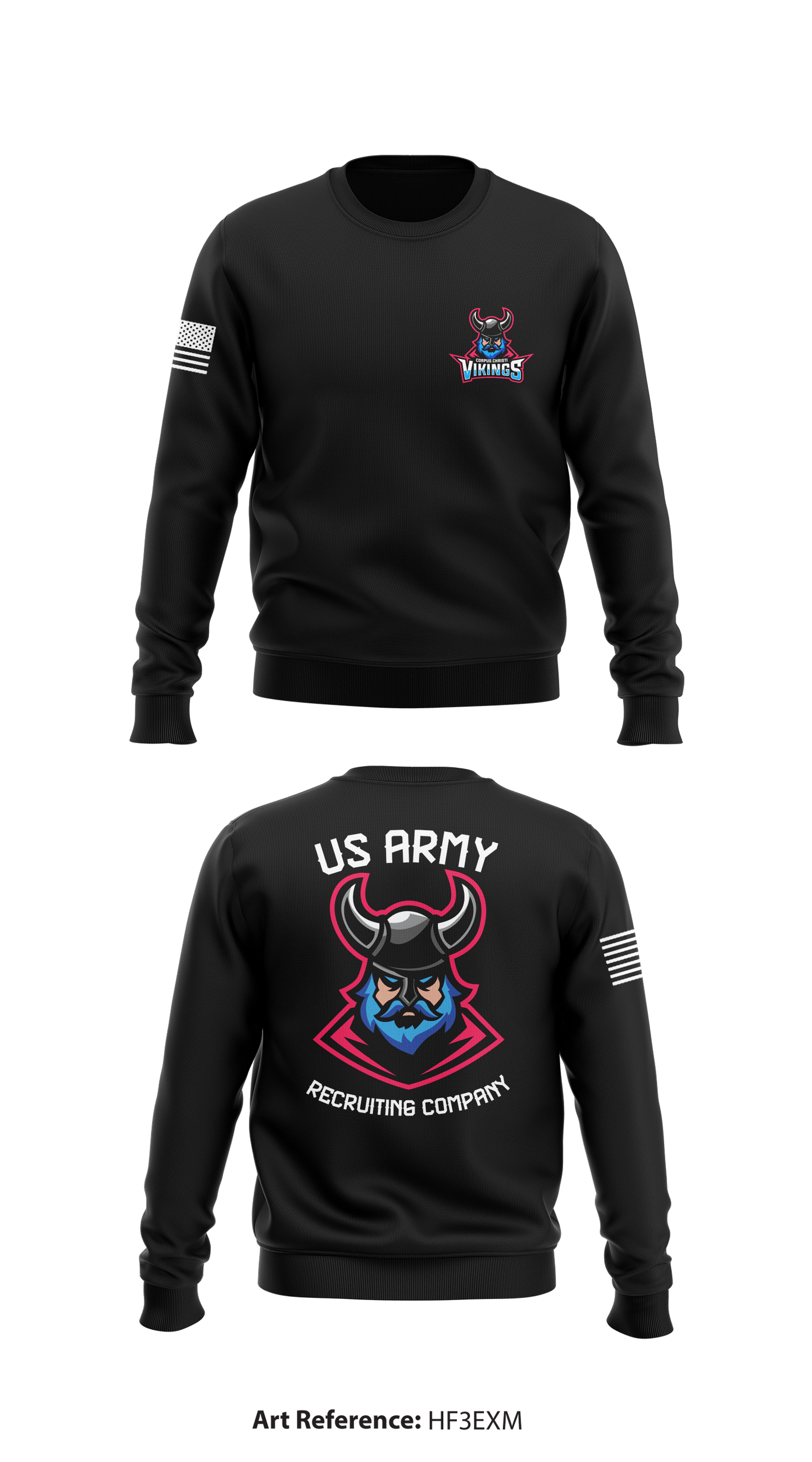 CORPUS CHRISTI US ARMY RECRUITING COMPANY Store 1 Core Men's Crewneck Performance Sweatshirt - hF3Exm