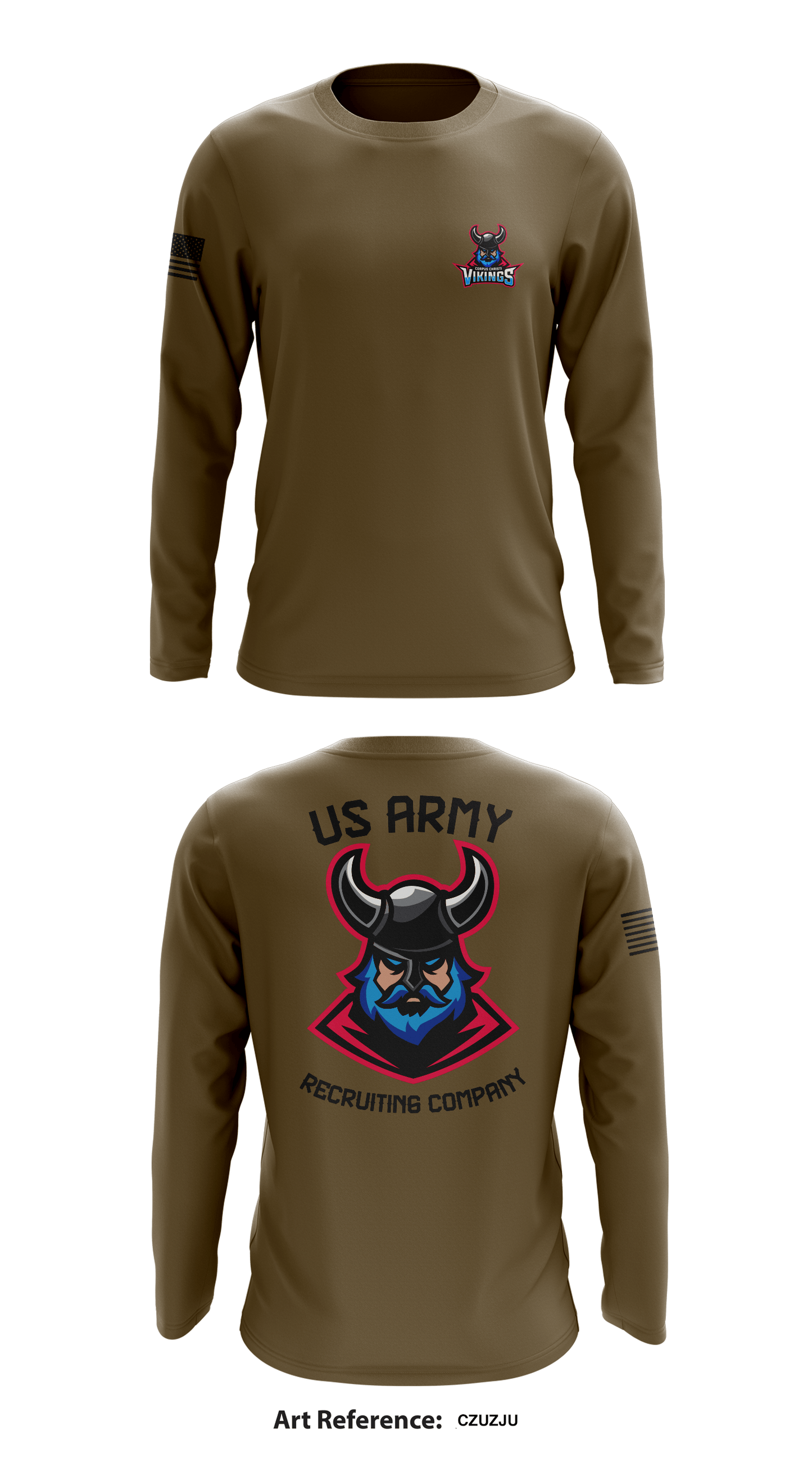 CORPUS CHRISTI US ARMY RECRUITING COMPANY Store 1 Core Men's LS Performance Tee - CzuZju