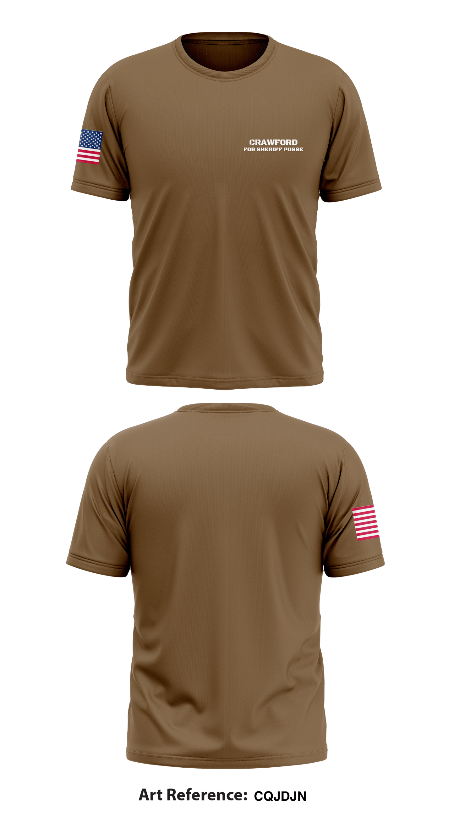 Crawford for Sheriff Posse Store 1 Core Men's SS Performance Tee - cqJDJN