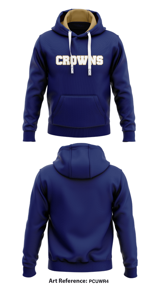 Crowns1  Core Men's Hooded Performance Sweatshirt - pcUWR4