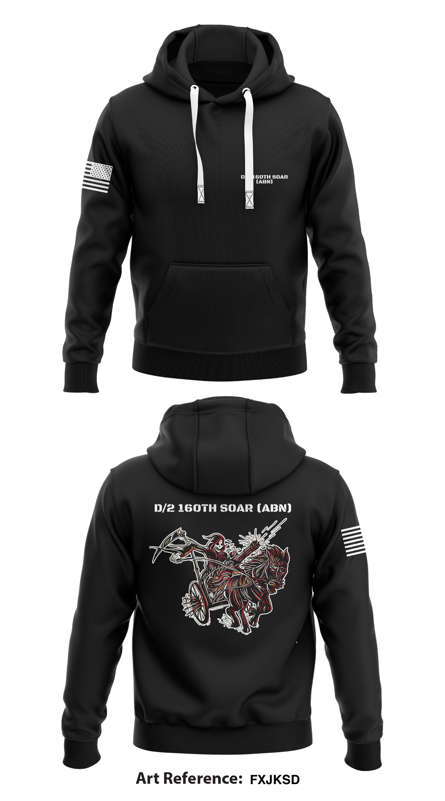 D/2 16th SOAR (Abn) Core Men's Hooded Performance Sweatshirt - fxJksD