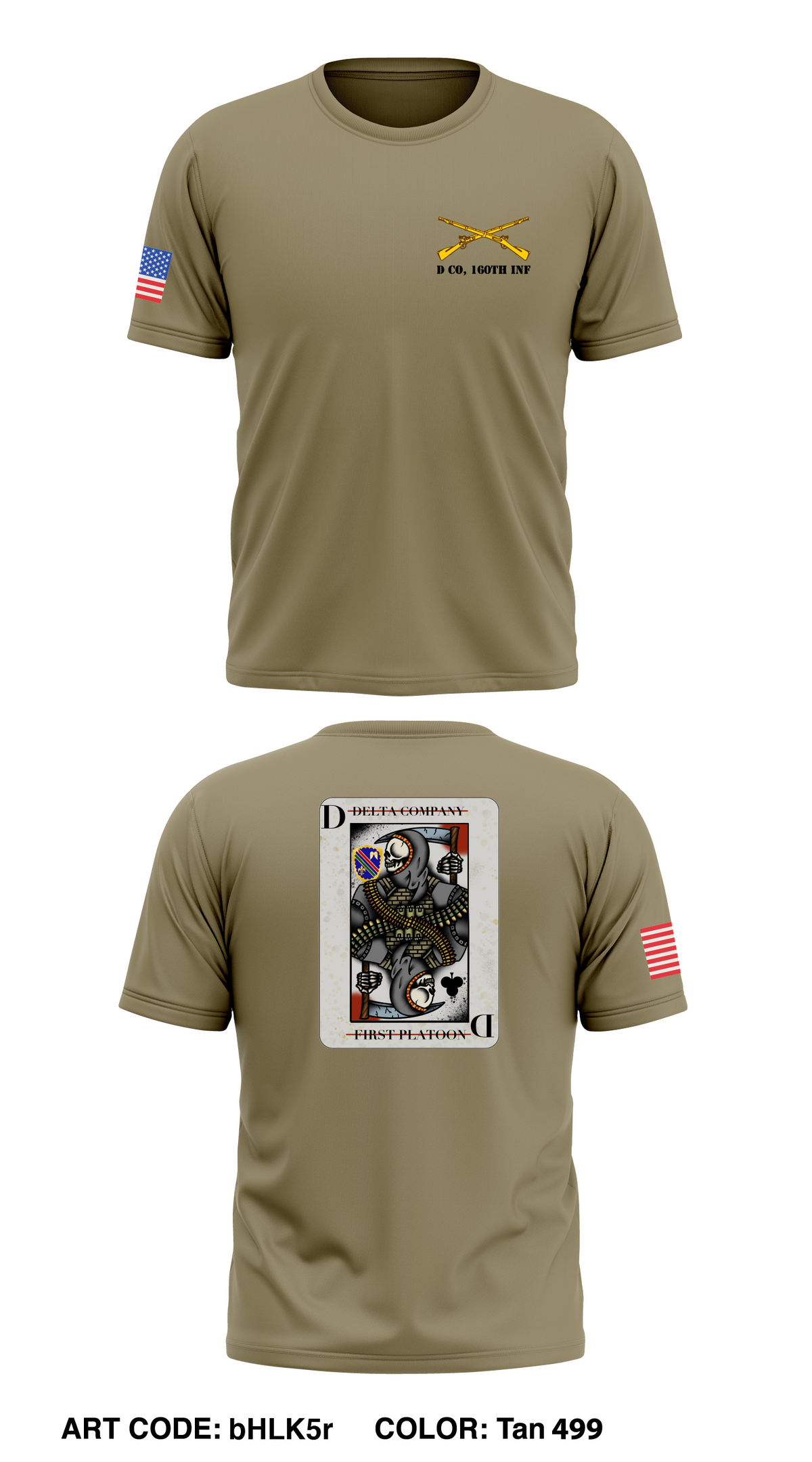 D Co, 160th Inf  Store 1 Core Men's SS Performance Tee - bHLK5r