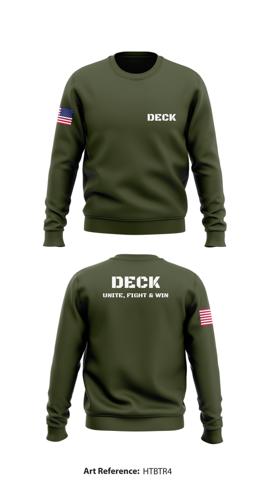 Deck Store 1 Core Men's Crewneck Performance Sweatshirt - Htbtr4