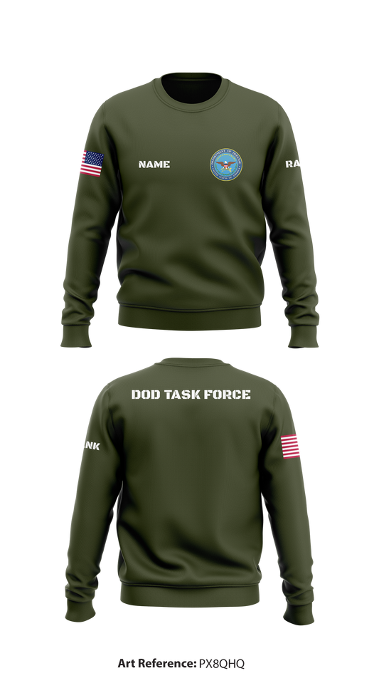 DOD Task Force Store 1 Core Men's Crewneck Performance Sweatshirt - px8qhQ