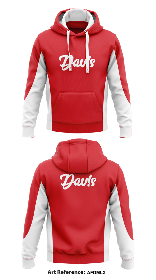 Dav!s Store 1  Core Men's Hooded Performance Sweatshirt - AFDmLx