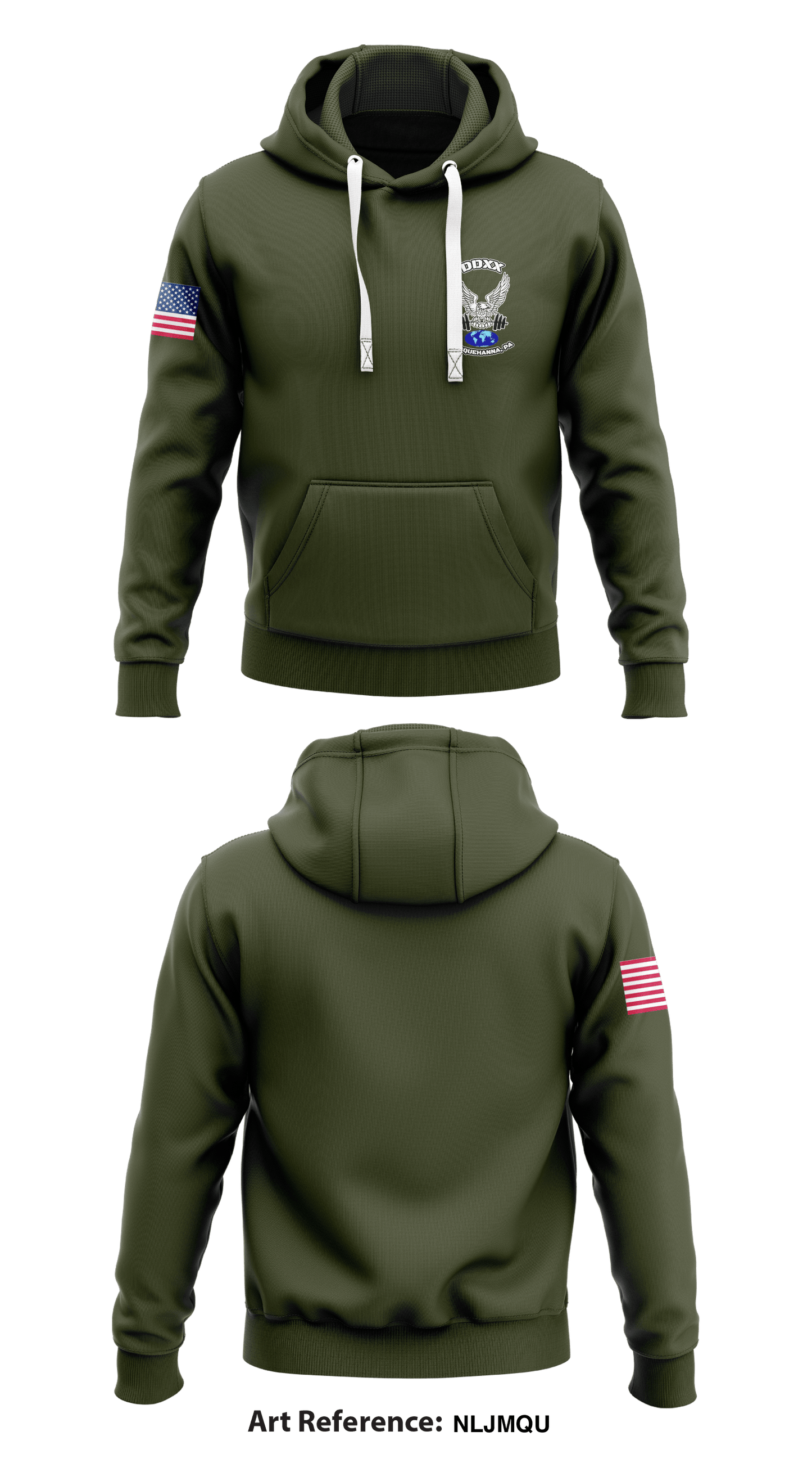 Defense Distribution Susquehanna Pennsylvania Emergency Essentials Deployable Team  Core Men's Hooded Performance Sweatshirt - Qy6cA3