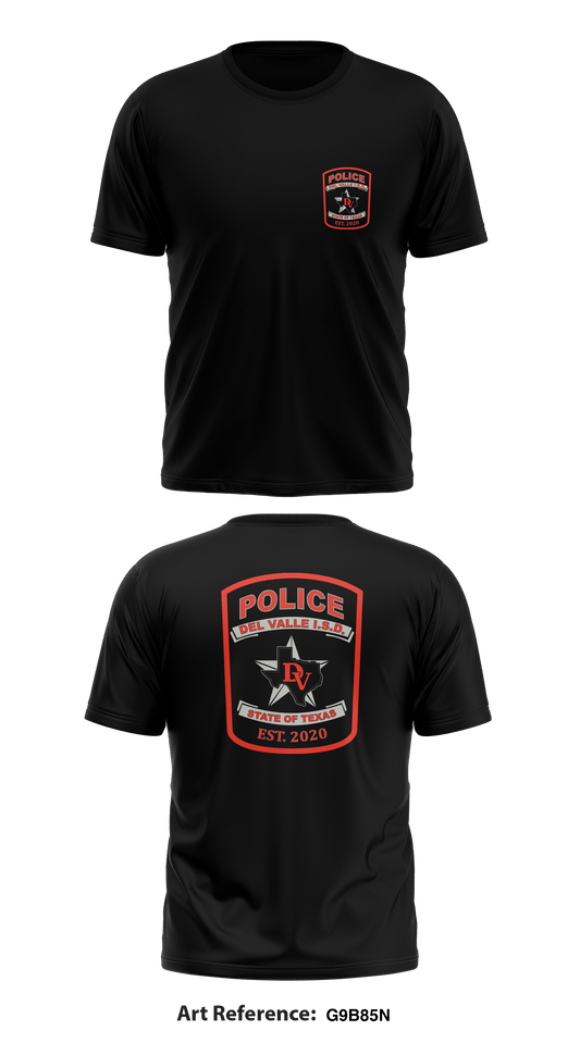 Del Valle ISD Police Store 1 Core Men's SS Performance Tee - G9B85N