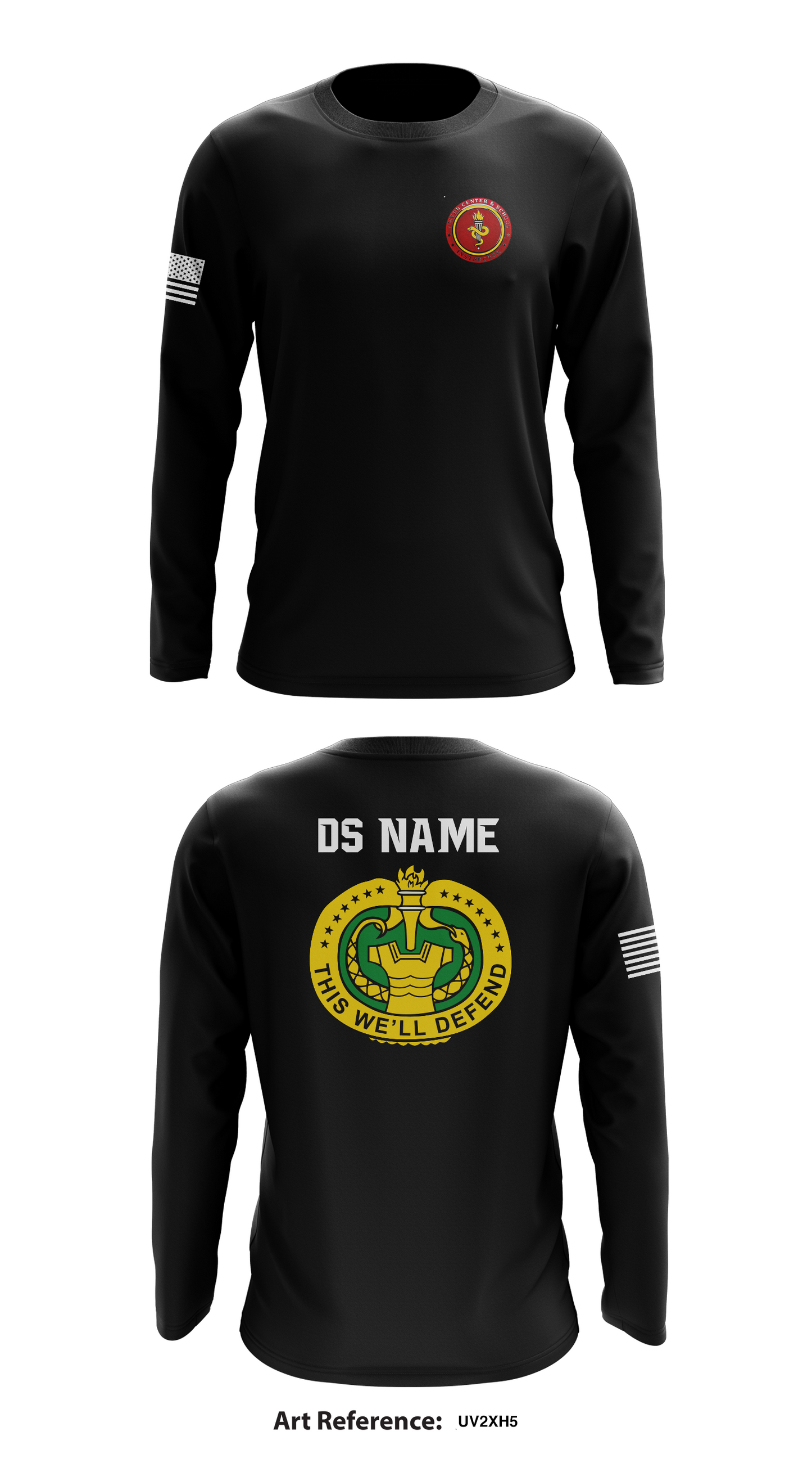 CUSTOM Delta Company 264 Store 1 Core Men's LS Performance Tee - UV2Xh5