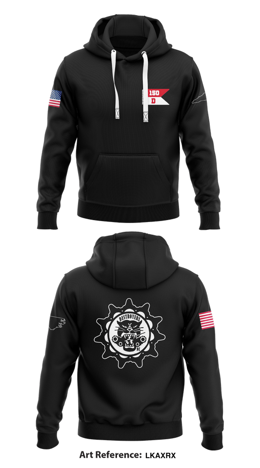 Delta Troop 1/15th ARS  Core Men's Hooded Performance Sweatshirt - LKAXRx