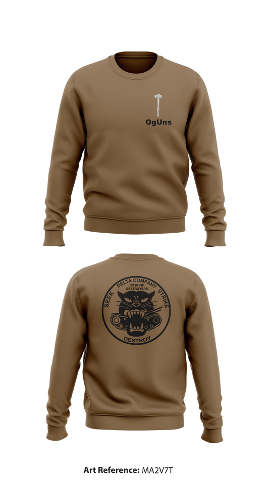 Destroyer Company Store 1 Core Men's Crewneck Performance Sweatshirt - mA2v7t