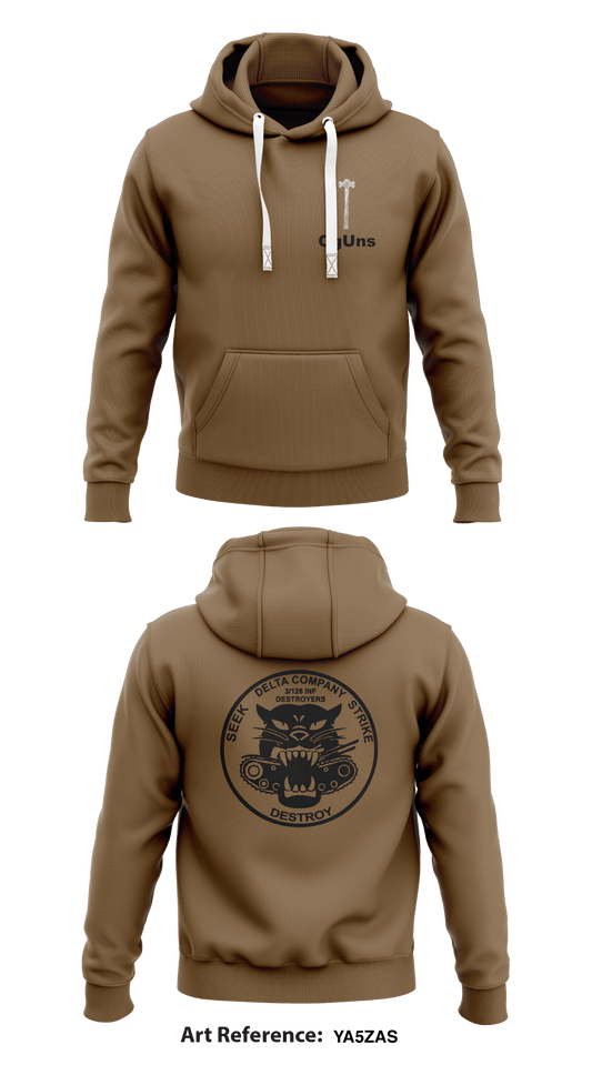 Destroyer Company Store 1  Core Men's Hooded Performance Sweatshirt - Ya5Zas