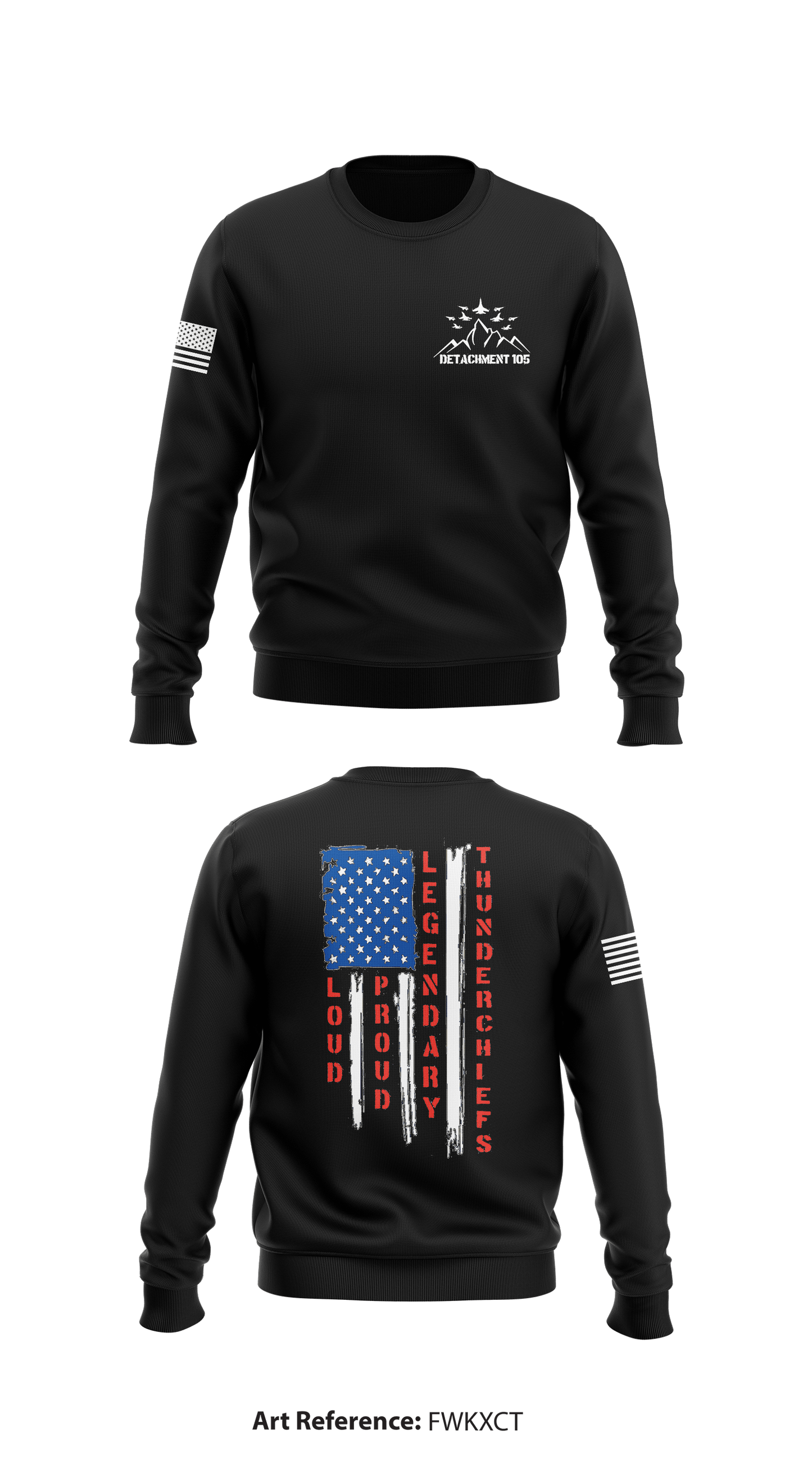 Detachment 105 Thunderchiefs Store 1 Core Men's Crewneck Performance Sweatshirt - fwKXcT