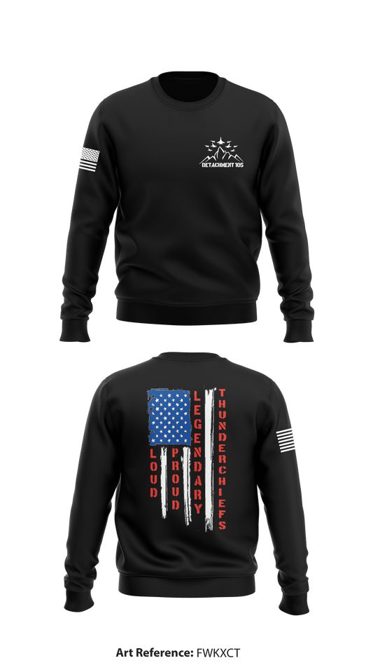 Detachment 105 Thunderchiefs Store 1 Core Men's Crewneck Performance Sweatshirt - fwKXcT