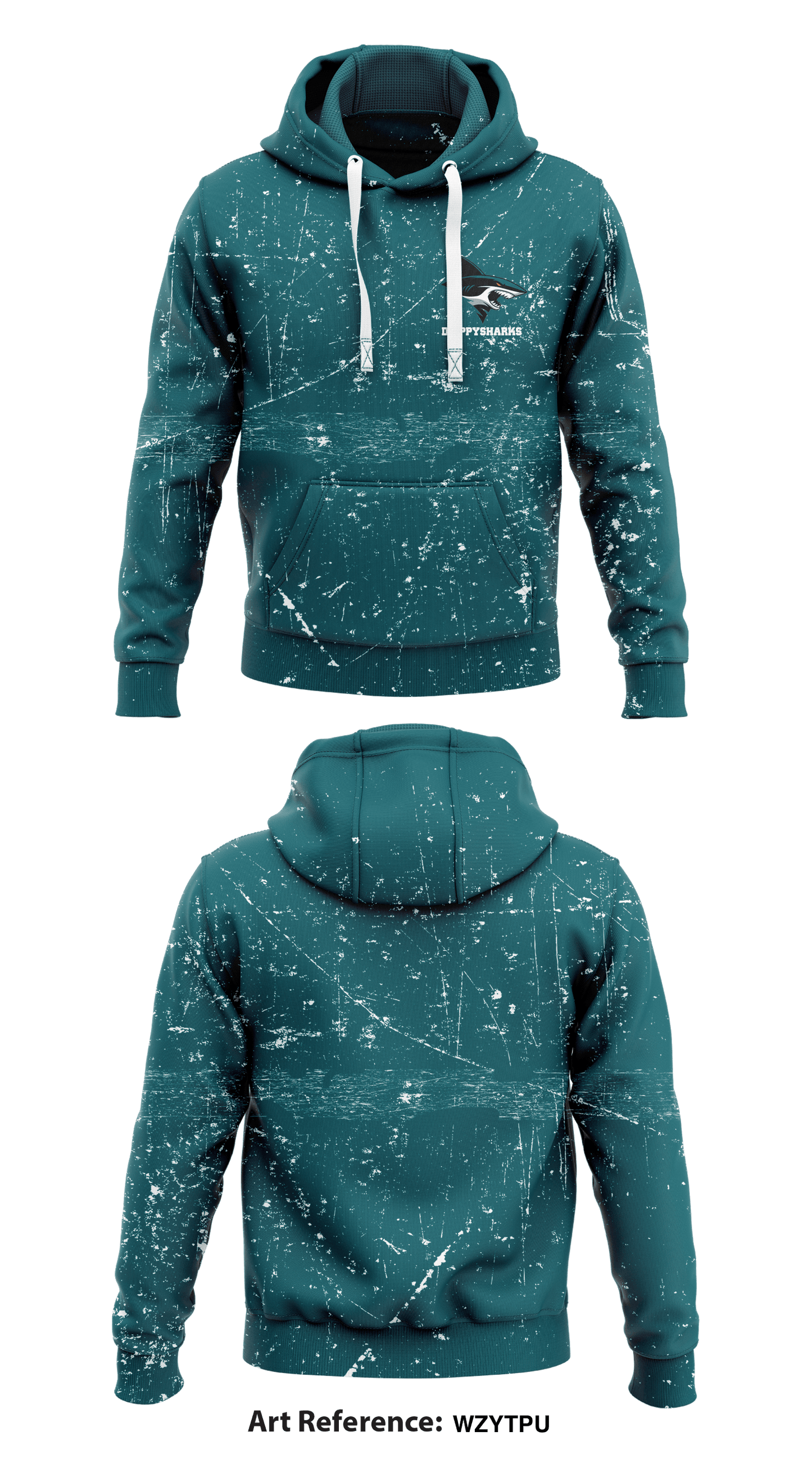DrippySharks  Core Men's Hooded Performance Sweatshirt - WzytpU