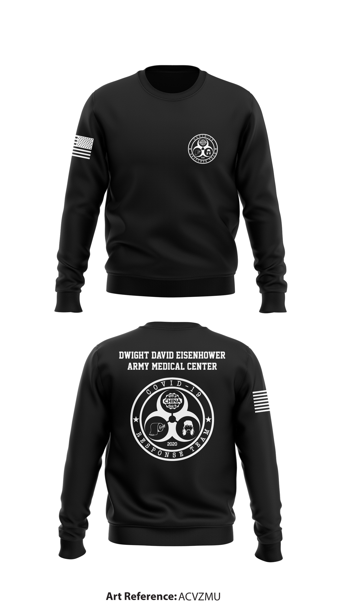 Dwight David Eisenhower Army Medical Center Store 1 Core Men's Crewneck Performance Sweatshirt - ACvzMU