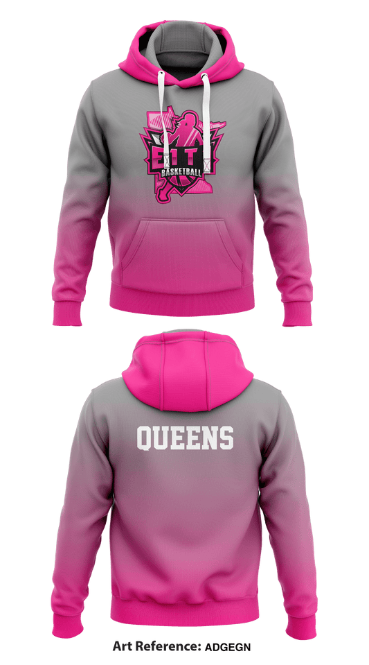 E1T1 Queens Store 1 Core Men's Hooded Performance Sweatshirt - GMwKjD