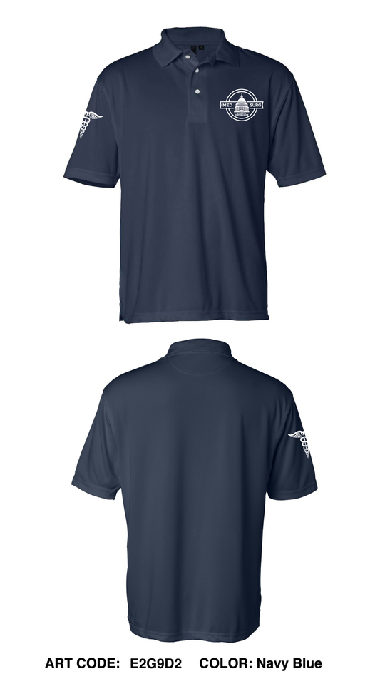 Fort Belvoir Community Hospital, 6-North Core Men's SS Performance Polo - E2G9D2