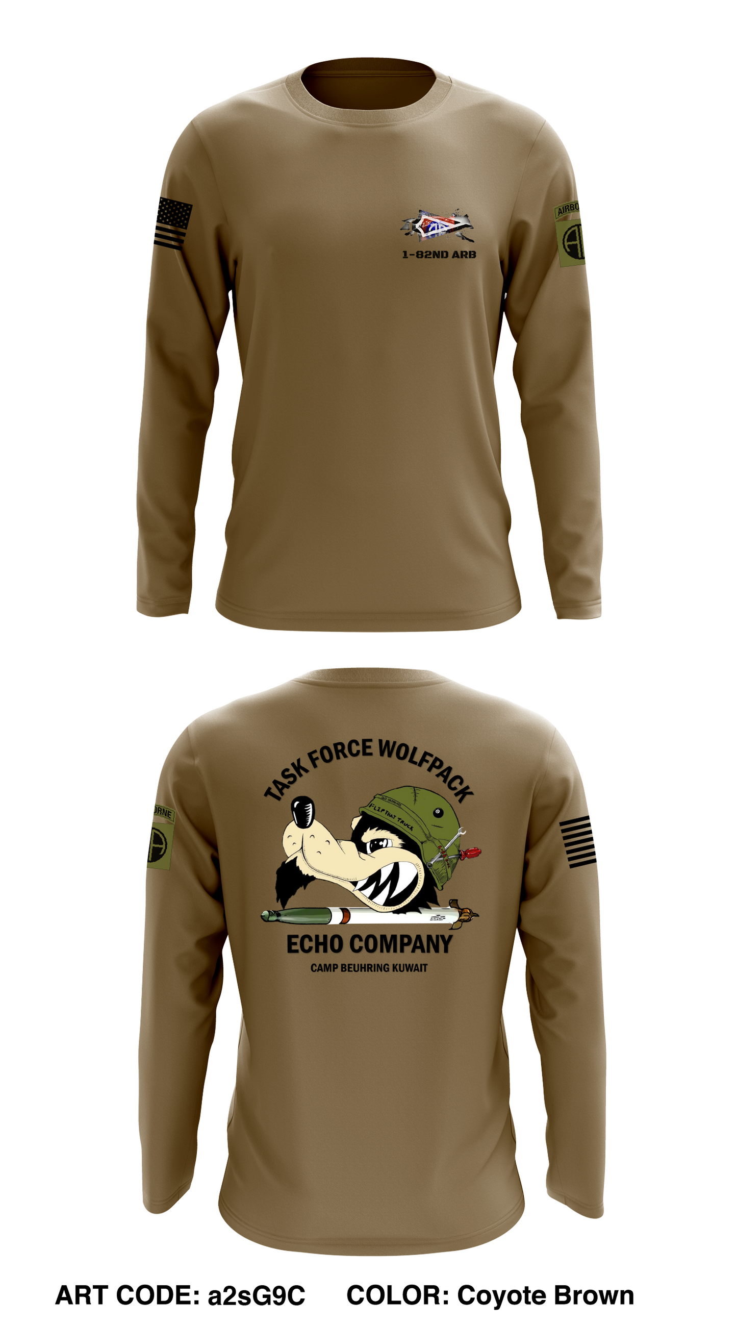 1-82nd ARB Store 1 Core Men's LS Performance Tee - a2sG9C