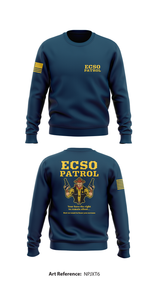 ECSO patrol Store 1 Core Men's Crewneck Performance Sweatshirt - npJxT6