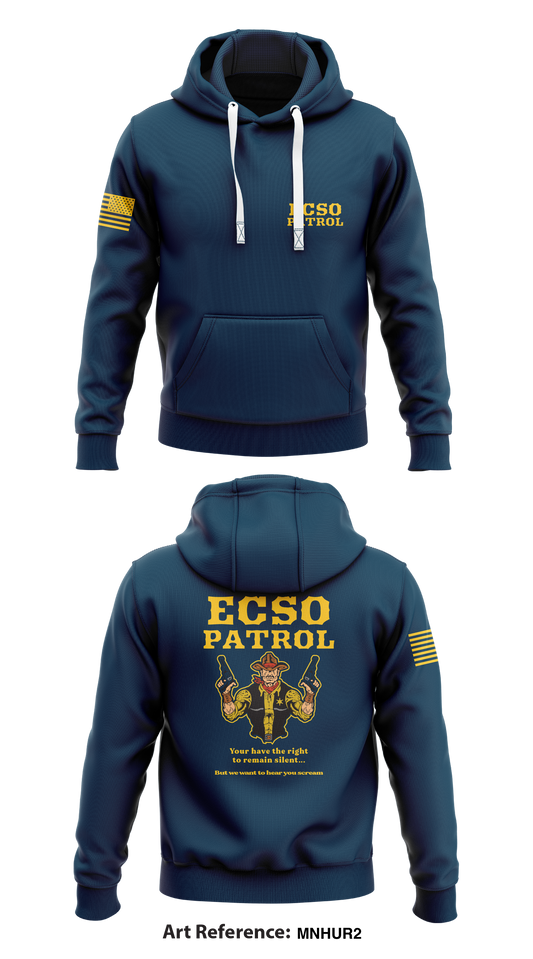 ECSO patrol Store 1  Core Men's Hooded Performance Sweatshirt - MnhUr2