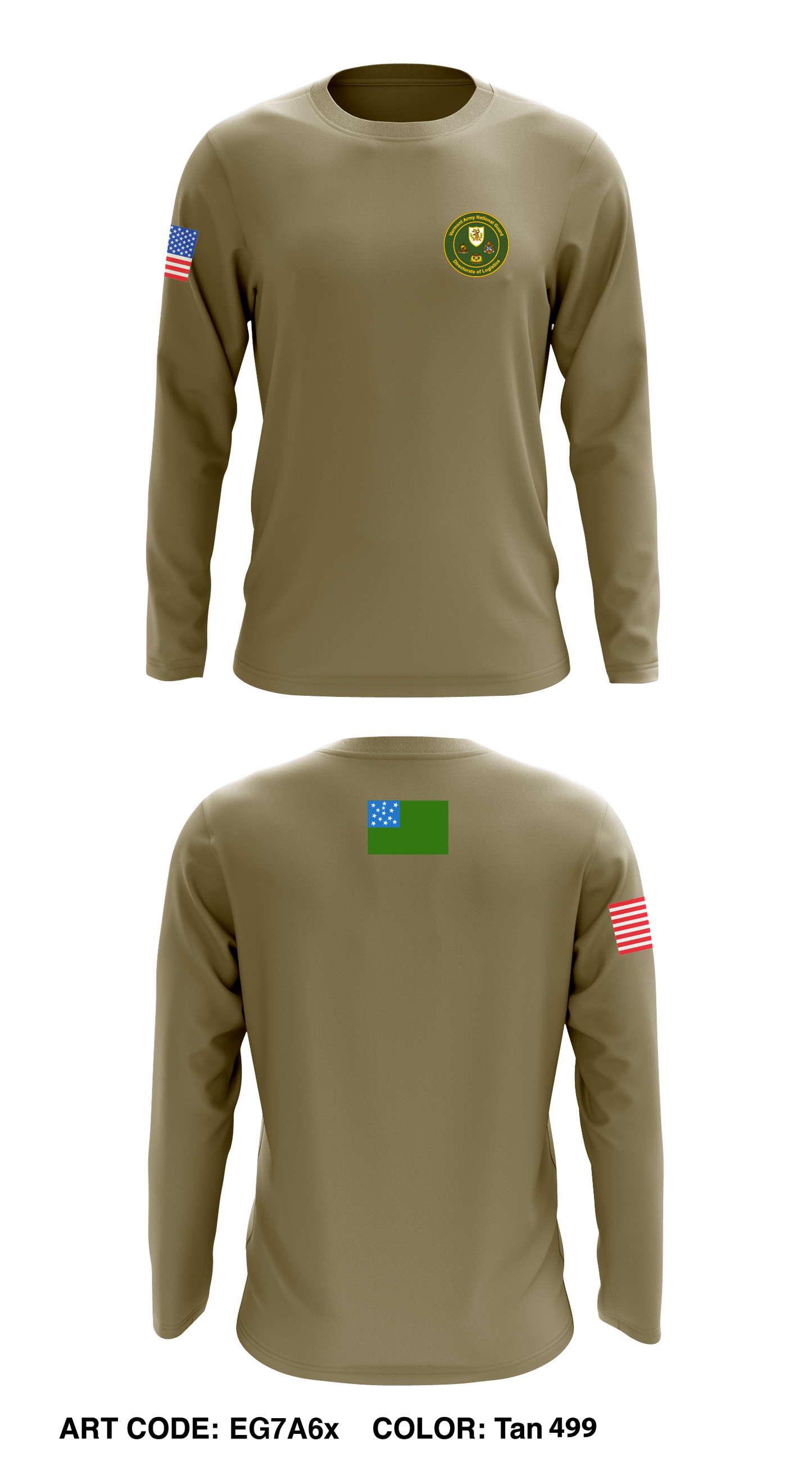 Vermont ARNG G4 Core Men's LS Performance Tee - EG7A6x
